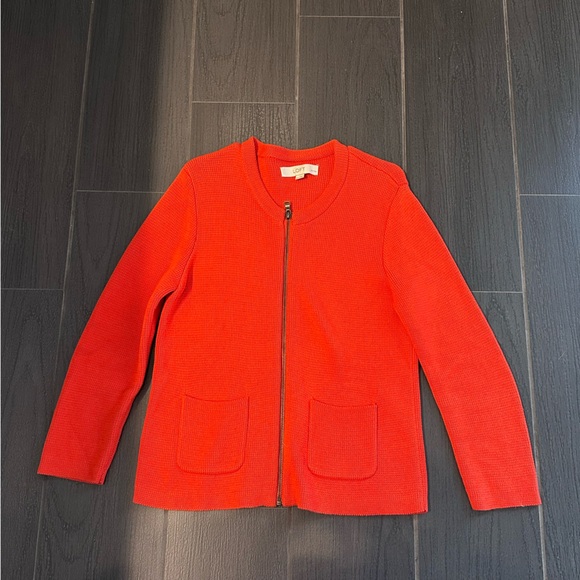 LOFT Sweaters - LOFT Women's Red Crew Neck Sweater